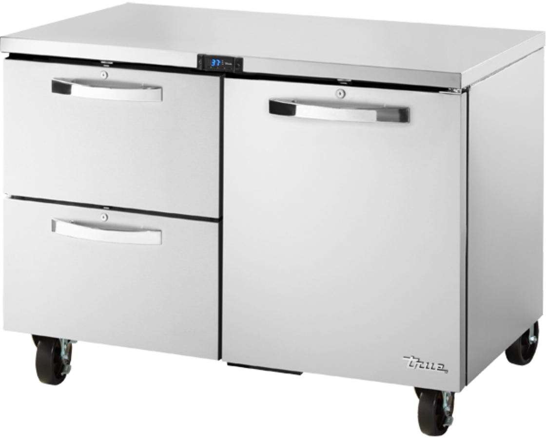 True TUC-48D-2-HC~SPEC3 ADA 48" W Undercounter Refrigerator w/ (2) Sections, (2) Drawers & (1) Door, 115v