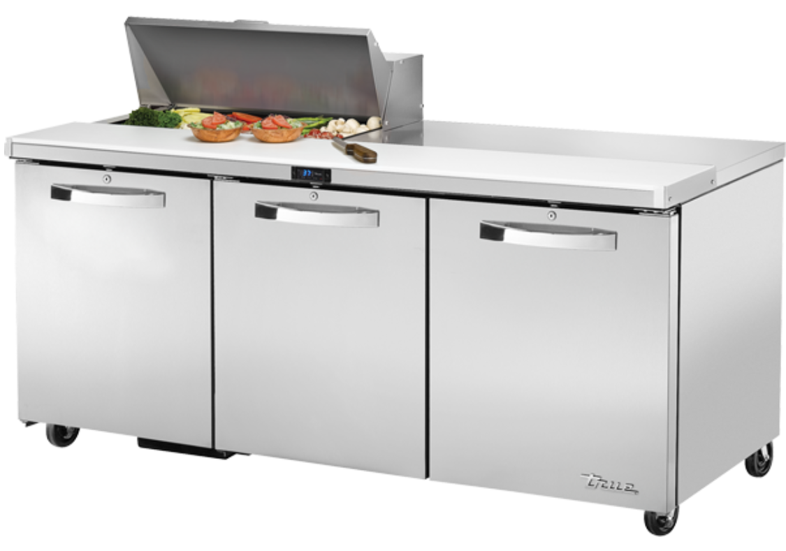True TSSU-72-08-HC~SPEC3 72" Spec Series® Sandwich/Salad Prep Table w/ Refrigerated Base, 115v