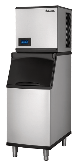 True TCIM-522-HA1-A/TIB-422-A 550 lb True Ice Series Half Cube Ice Machine w/ Bin - 320 lb Storage, Air Cooled, 115v