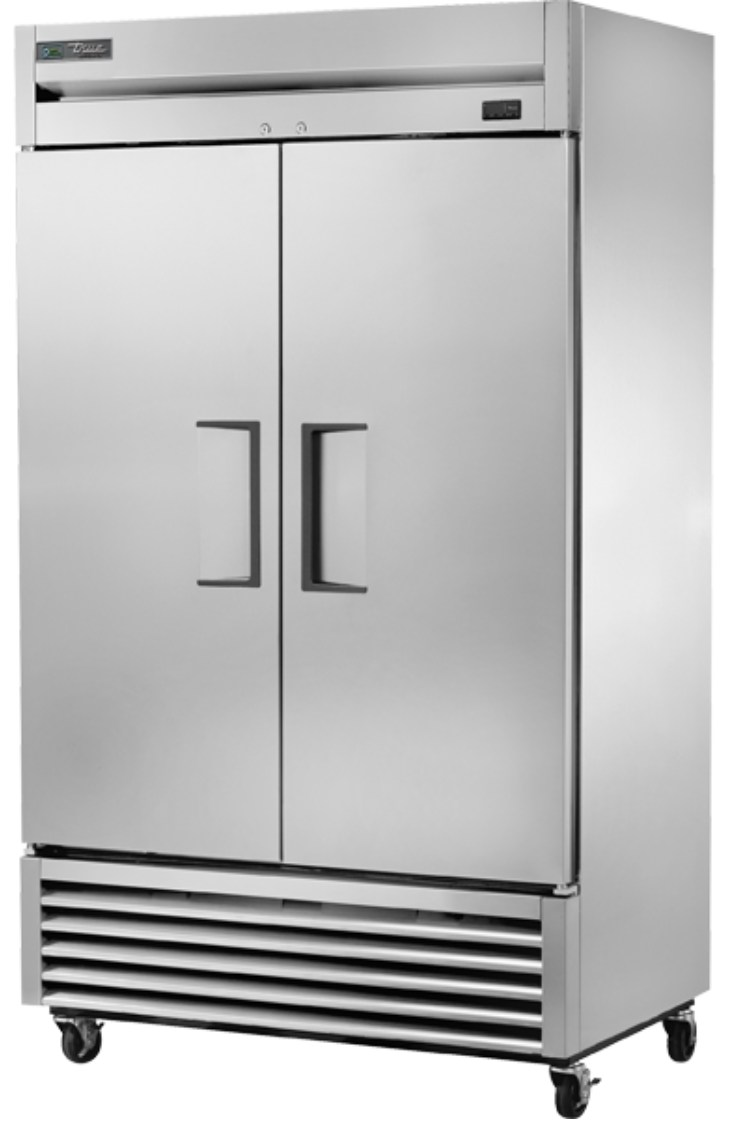 True T-43-HC 47" Two Section Reach In Refrigerator, (2) Left/Right Hinge Solid Doors, 115v