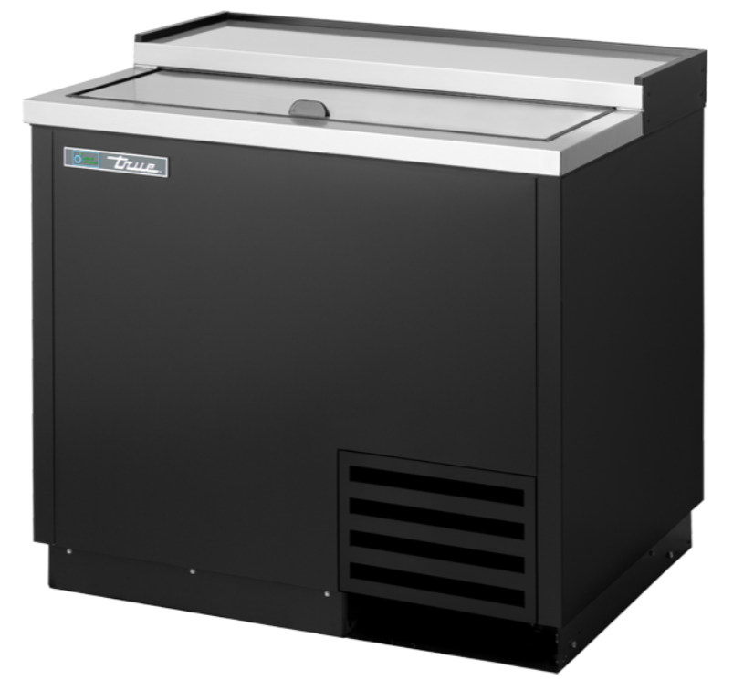 True T-36-GC-HC 1 Section Glass Chiller w/ 180 Mug Capacity, Black, 115v
