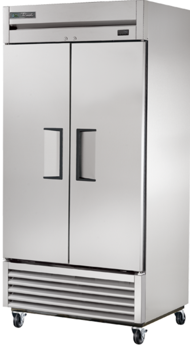 True T-35-HC 39 1/2" Two Section Reach In Refrigerator, (2) Left/Right Hinge Solid Doors, 115v