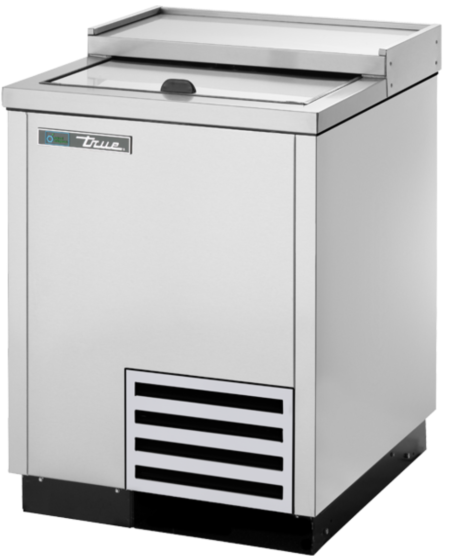 True T-24-GC-S-HC 1 Section Glass Chiller w/ 90 Mug Capacity, Stainless, 115v