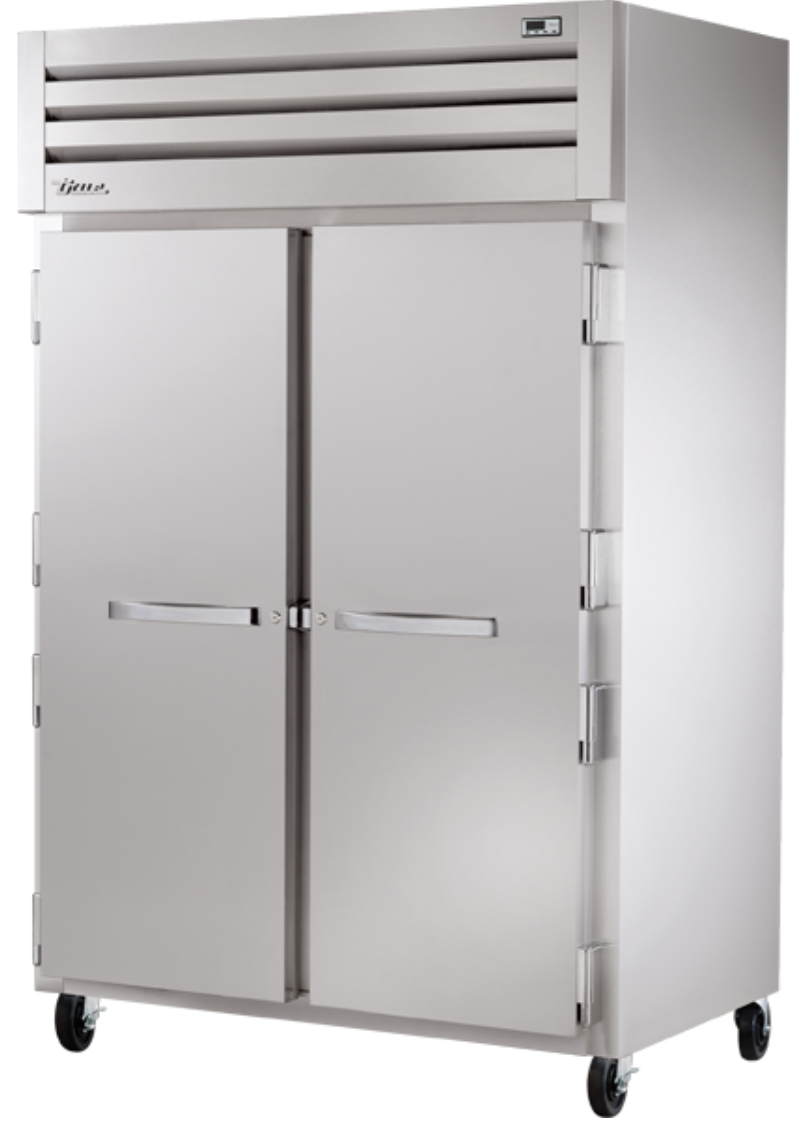 True STG2R-2S-HC 52 3/5" Two Section Reach In Refrigerator, (2) Left/Right Hinge Solid Doors, 115v