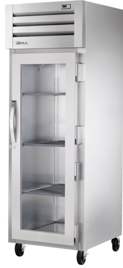 True STG1R-1G-HC 27 1/2" One Section Reach In Refrigerator, (1) Right Hinge Glass Door, 115v