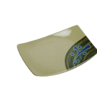 Yanco JP-1513 Japanese Sushi Plate 6-3/4"L X 4-1/2"W Rectangular