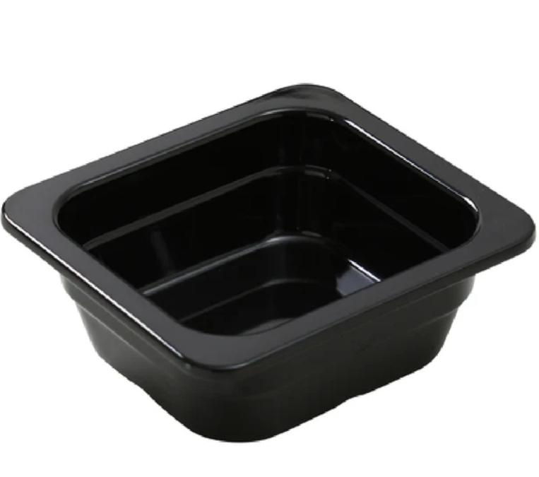 Yanco GN-706BK GN Pan 1/6 6-15/16"L X 6-3/8"W X 2-9/16"H Rectangular