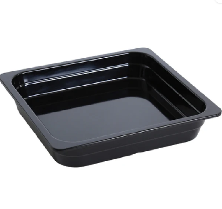 Yanco GN-313BK GN Pan 2/3 13-15/16"L X 12-4/5"W X 2-9/16"H Rectangular