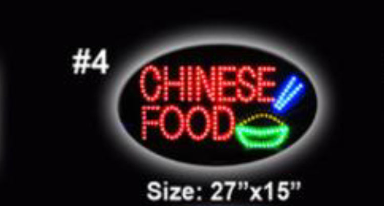 LED Sign Chinese Food #4