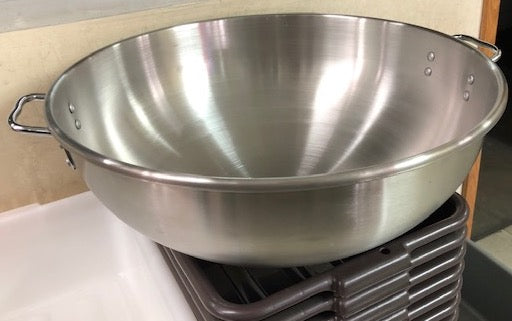 PO WAH 80-7832 (SSP25) Soup/Mixing Pot with Round Bottom, 25 inch Dia, Stainless Steel