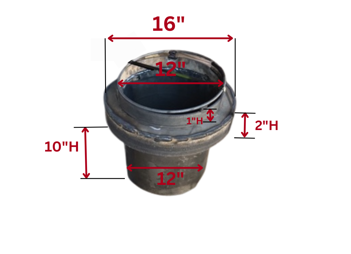 Wok Range Part CRC-02 13" Wok Adaptor/Reducer with channel