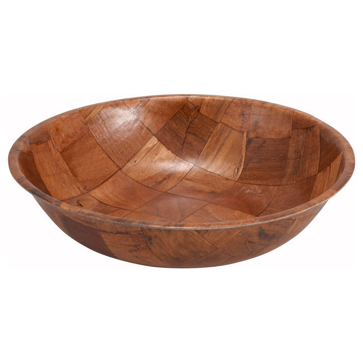 WINCO Wooden Salad Bowl, Lightweight