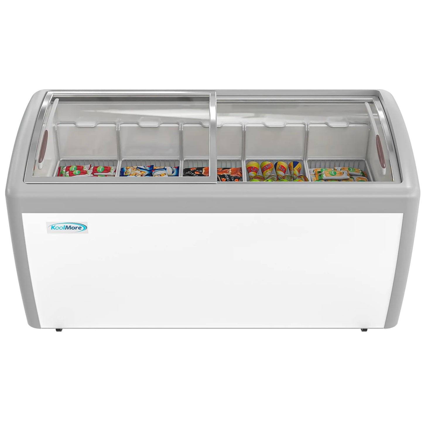 Koolmore MCF-16C 60 In. Commercial Display Ice Cream Freezer - 16 Cu Ft.