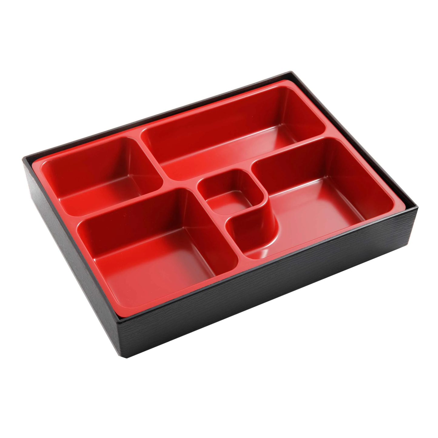 Yanco CR-610 Sushi Compartment/Bento Box 10-1/4"L X 8"W X 2"H 5-compartment