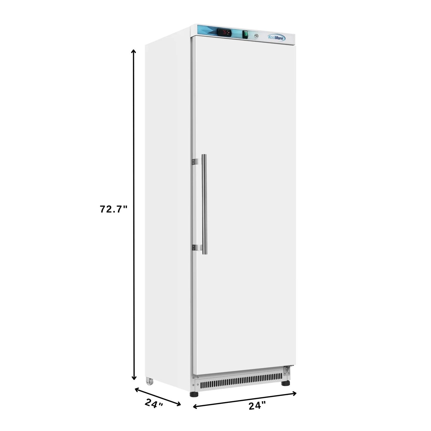 Koolmore KM-FMD12WH Commercial Upright Freezer 23.6"L 12 Cu. Ft. White Manual Defrost