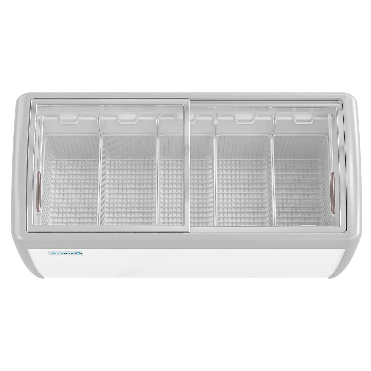 Koolmore MCF-16C 60 In. Commercial Display Ice Cream Freezer - 16 Cu Ft.