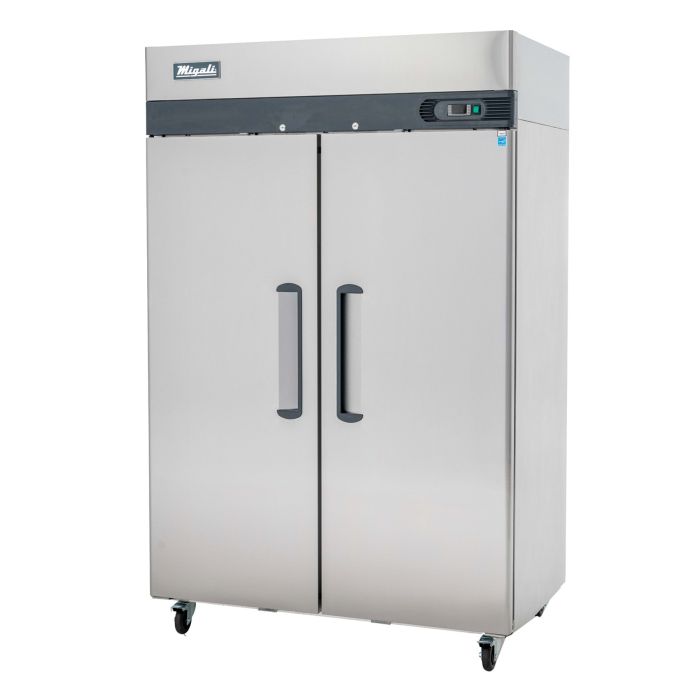 Reach In Refrigerator Migali C-2R-HC 51 7/10" Two Section, (2) Left/Right Hinge Solid Doors, 115v