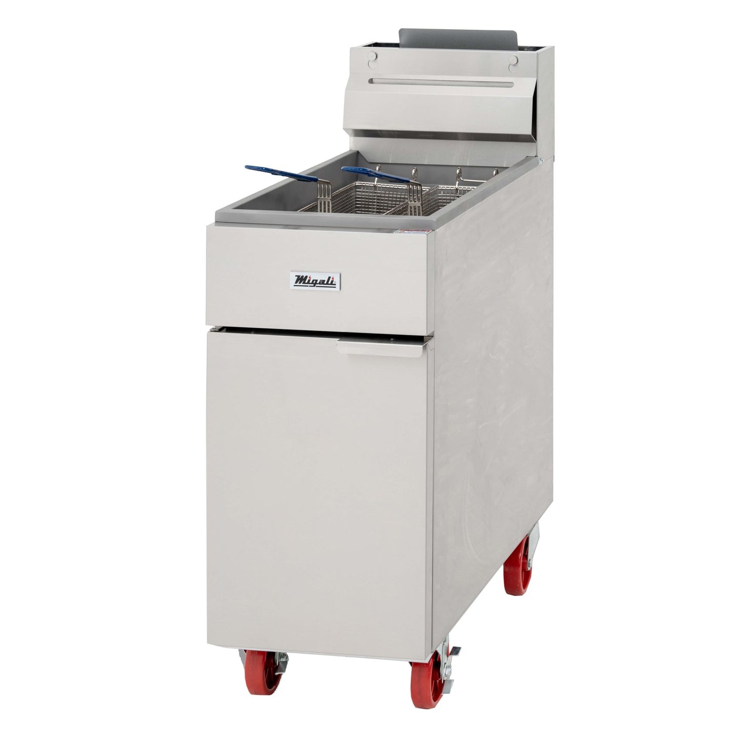Migali Fryer C-F50-LP (LP) Liquid Propane 50 lb 4-Tube Burners 120,000 BTU