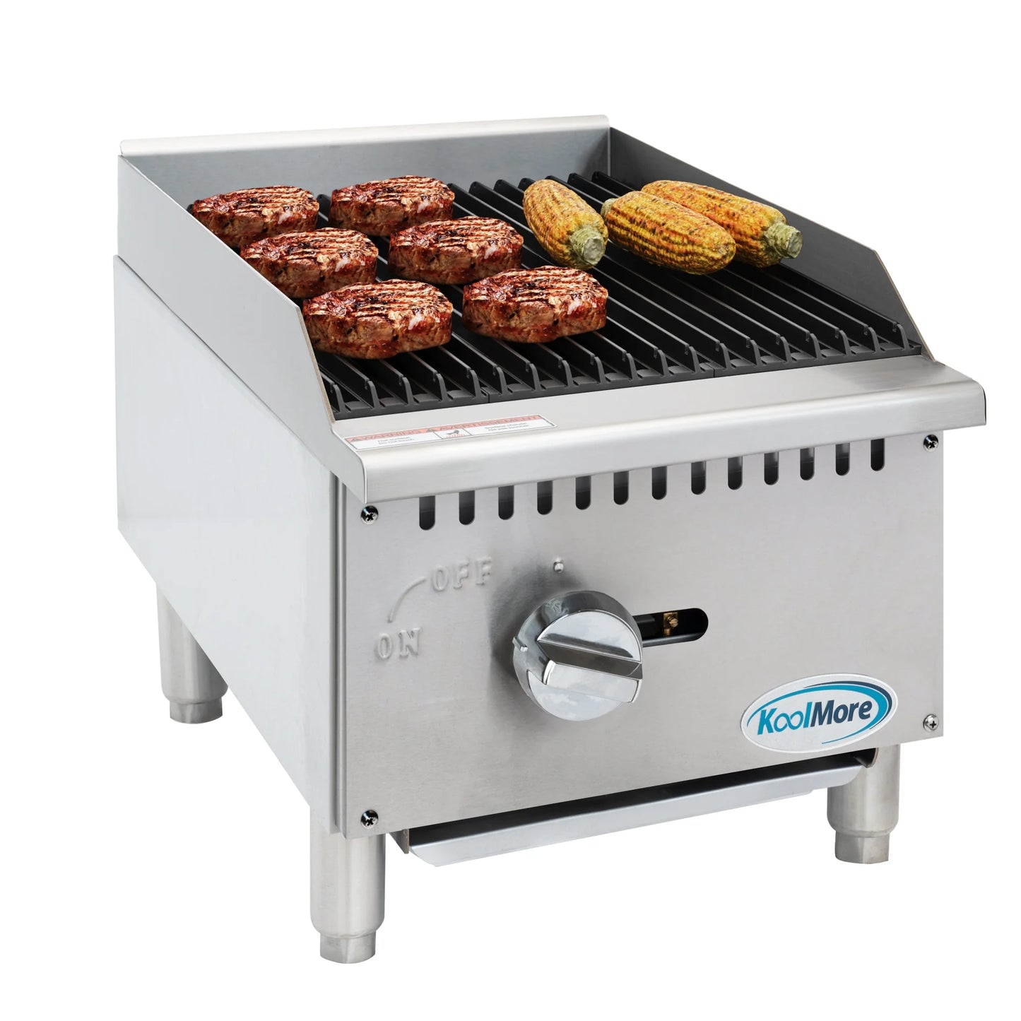 Koolmore KM-GCB1-18M 16" Commercial 1-Burner Charbroiler Natural Gas  - 30,000 BTU