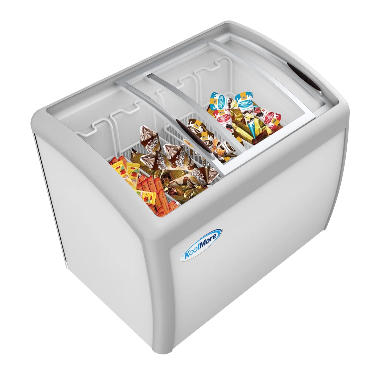 Koolmore MCF-12C 50 In. Display Ice Cream Freezer - 12.7 Cu Ft.
