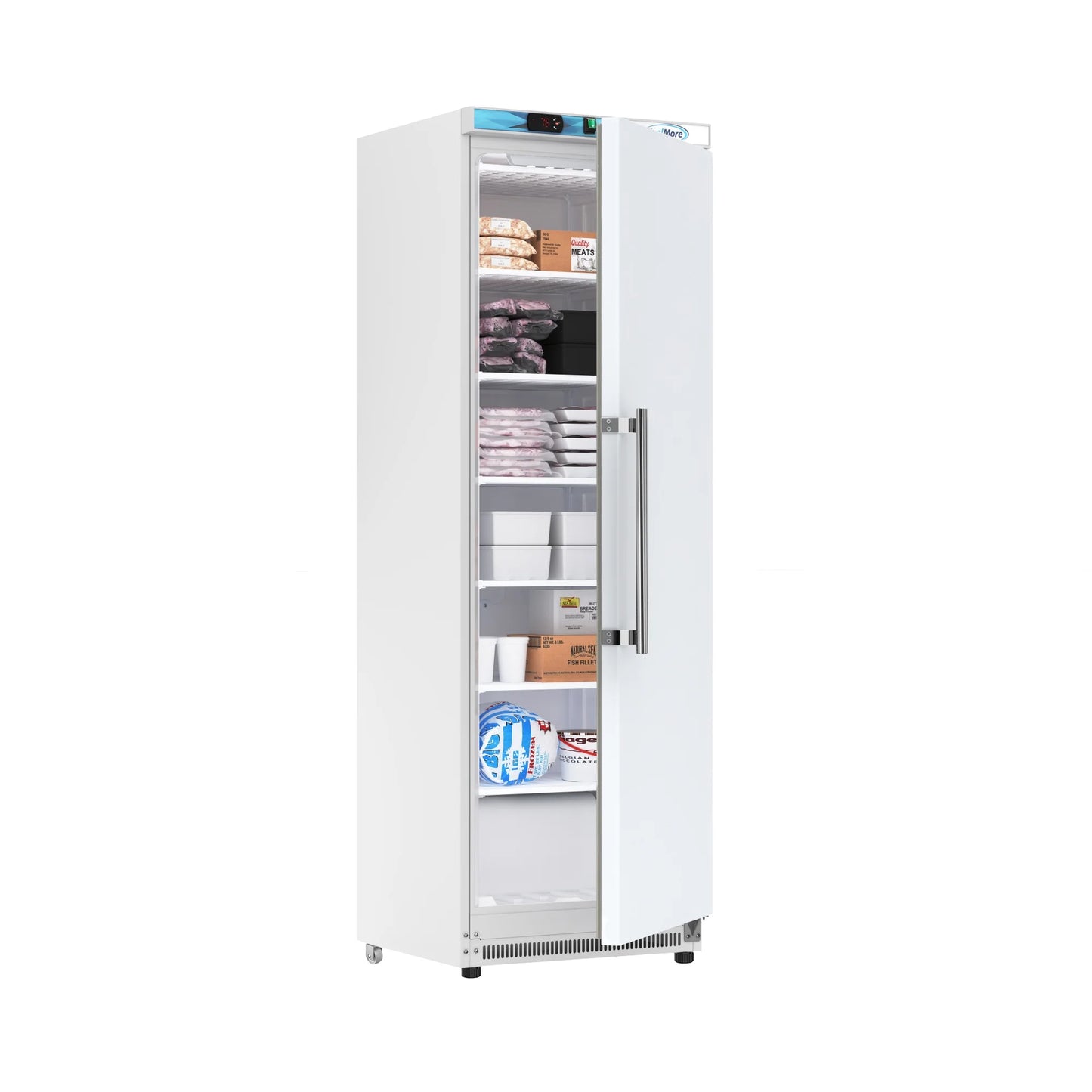Koolmore KM-FMD12WH Commercial Upright Freezer 23.6"L 12 Cu. Ft. White Manual Defrost
