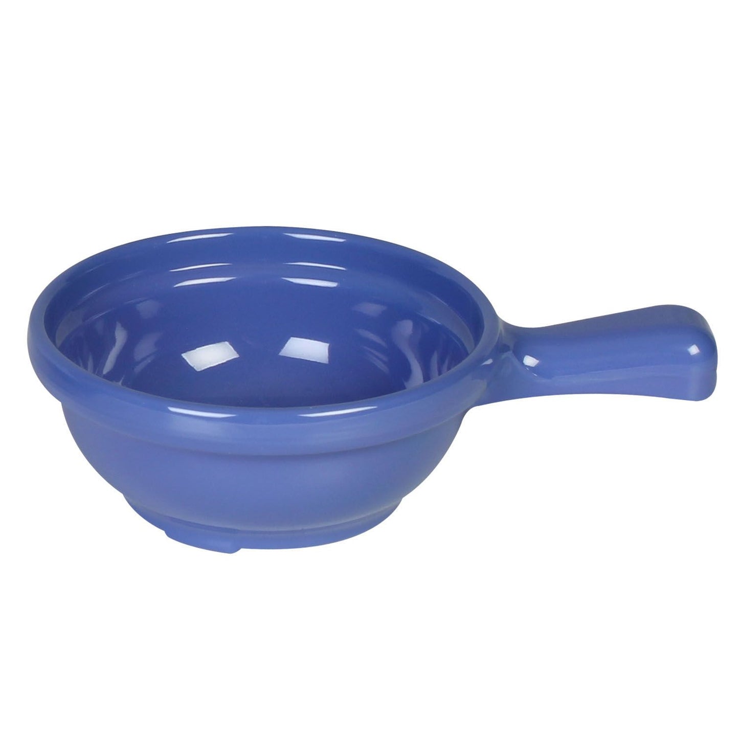Thunder Group CR305BU 10 oz. Purple Melamine Soup Bowl with Handle - 12/Pack
