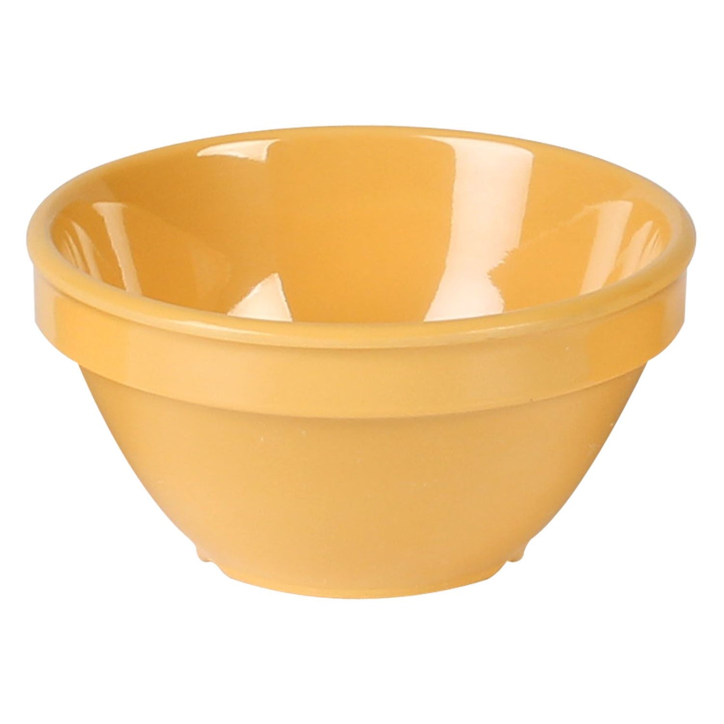 Thunder Group CR313YW 8 oz. Yellow Smooth Melamine Bouillon Cup - 12/Case