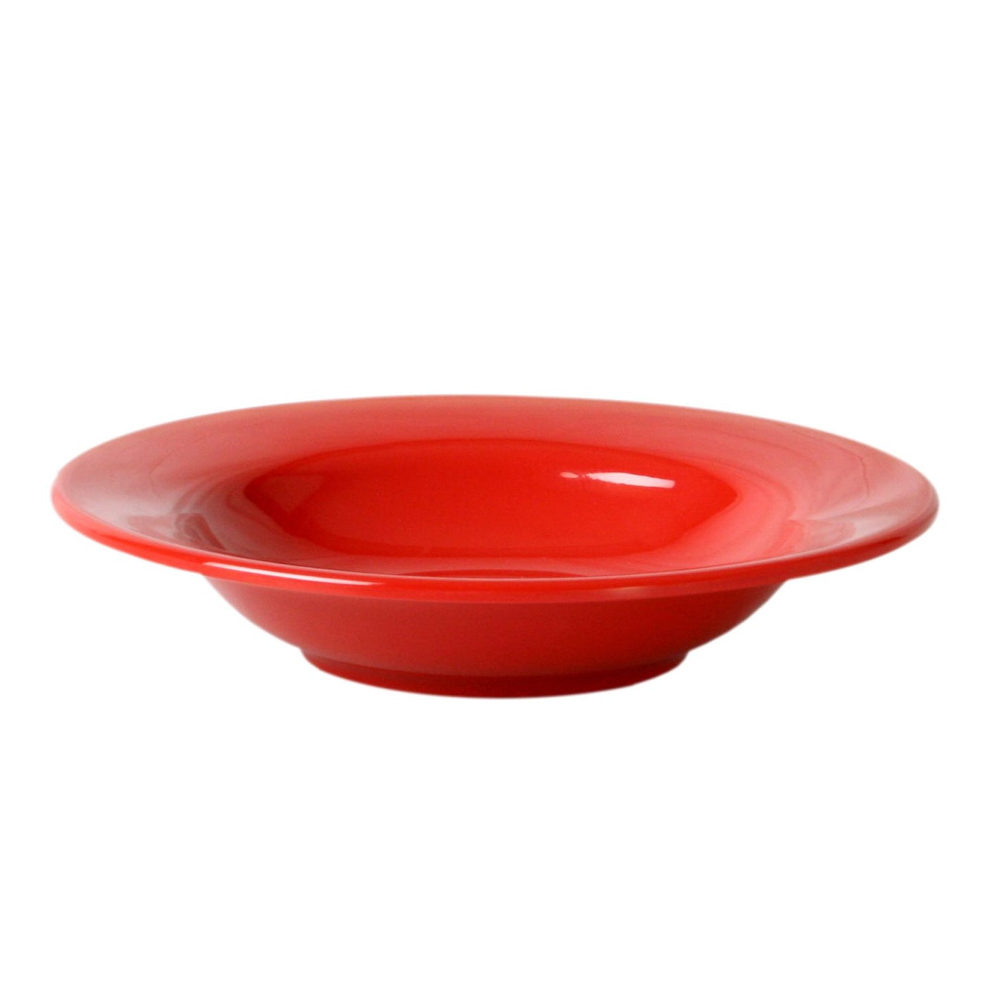 Thunder Group CR5077PR 8 oz. Pure Red Wide Rim Melamine Salad Bowl - 12/Pack