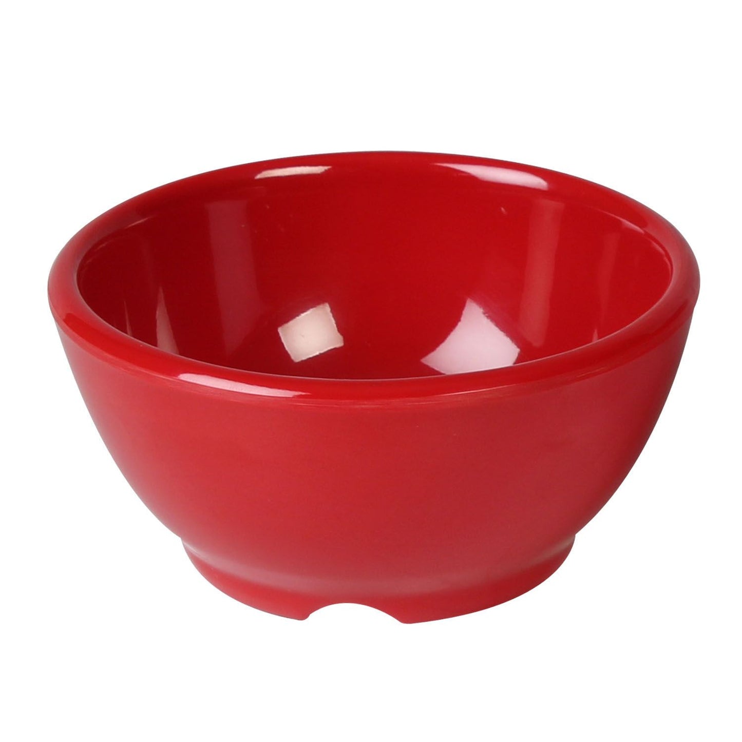 Thunder Group CR5804PR Pure Red 10 oz. Melamine Soup Bowl with 4 5/8" Diameter - 12/Pack