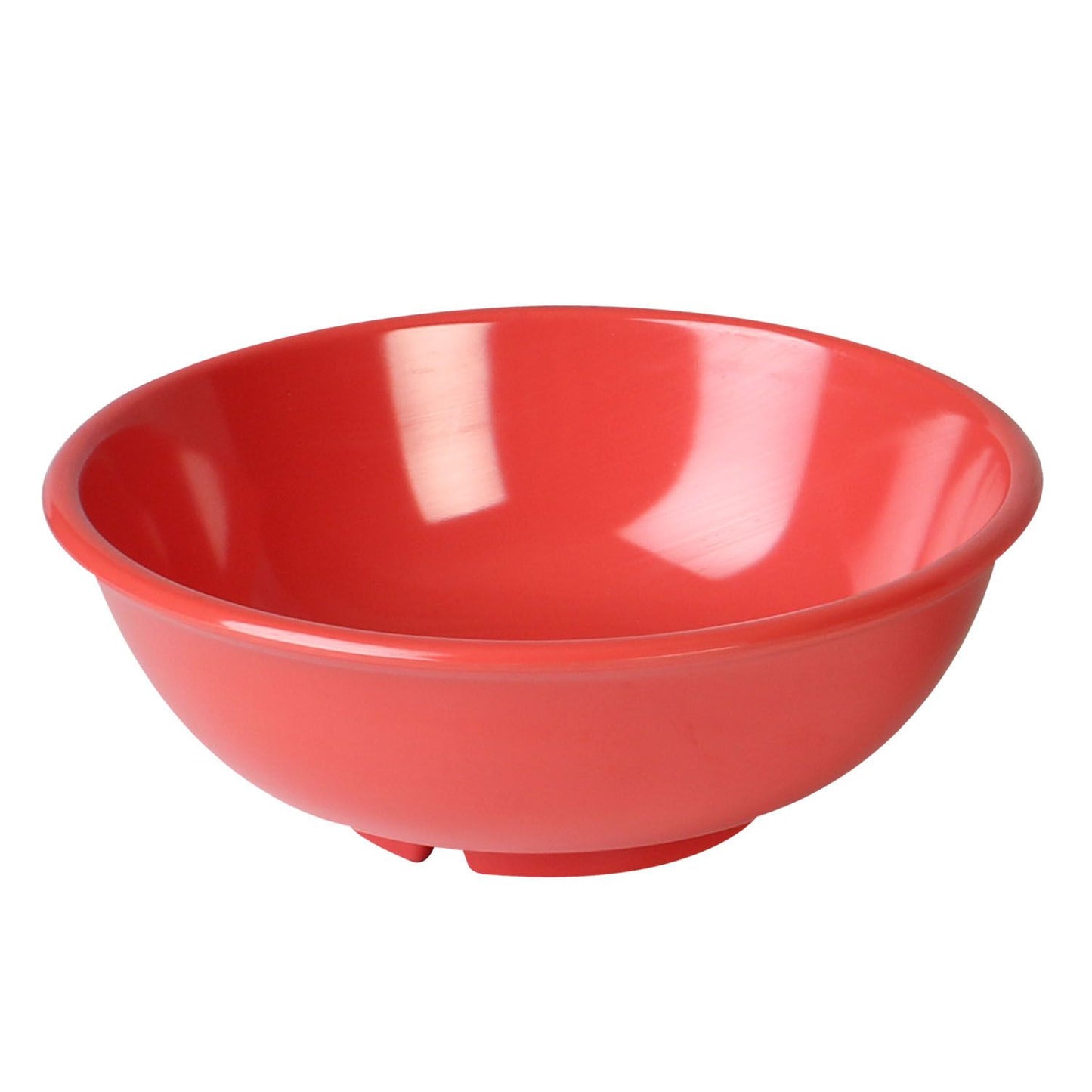 Thunder Group CR5807RD Orange 32 oz. Melamine Salad Bowl - 12/Case