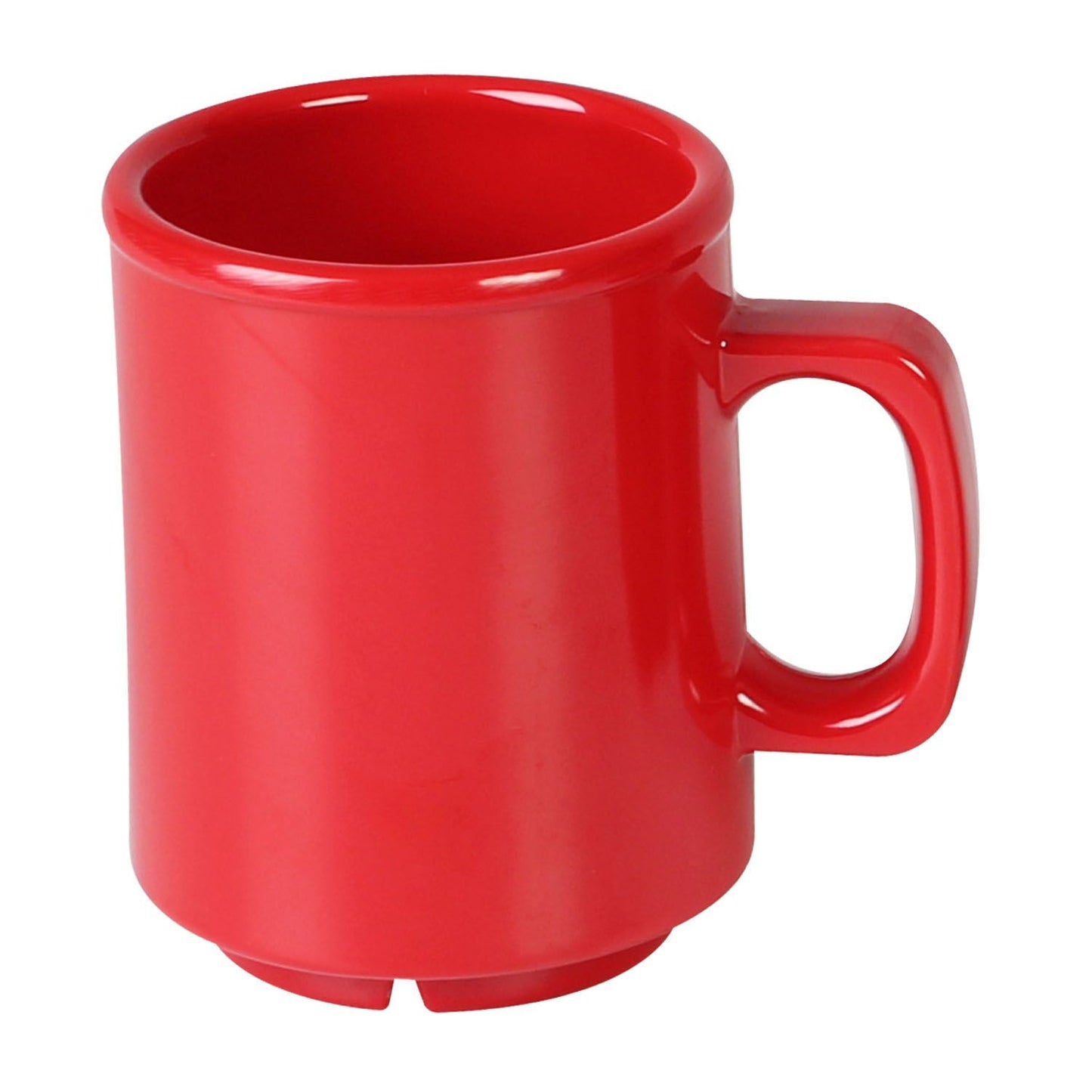Thunder Group CR9010PR 8 oz. Pure Red Melamine Mug - 12/Pack