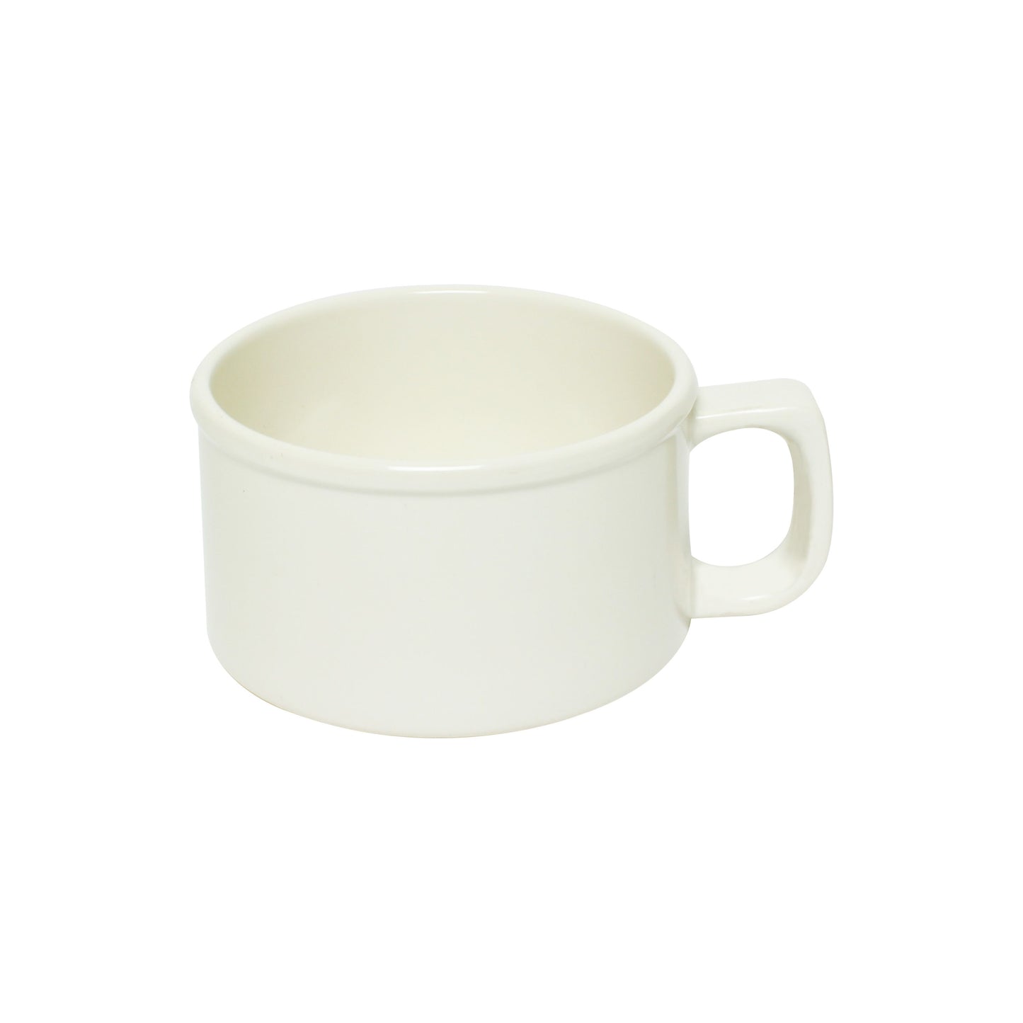 Thunder Group CR9016V 10 oz. Ivory Melamine Soup Mug with Handle - 12/Pack