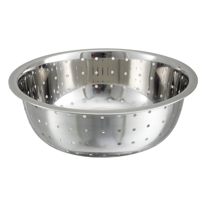 WINCO Chinese Style Colander, Quick Drain, Stainless Steel