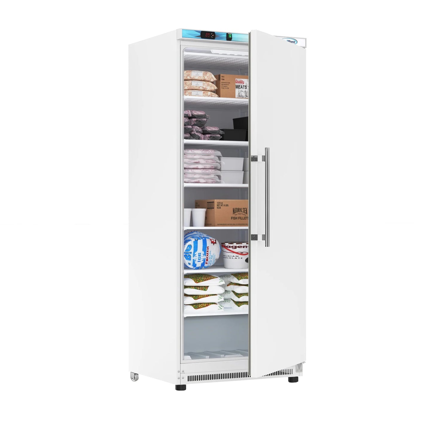 Koolmore KM-FMD20WH Commercial Upright Freezer 30.1"L 21 Cu. Ft. White Manual Defrost