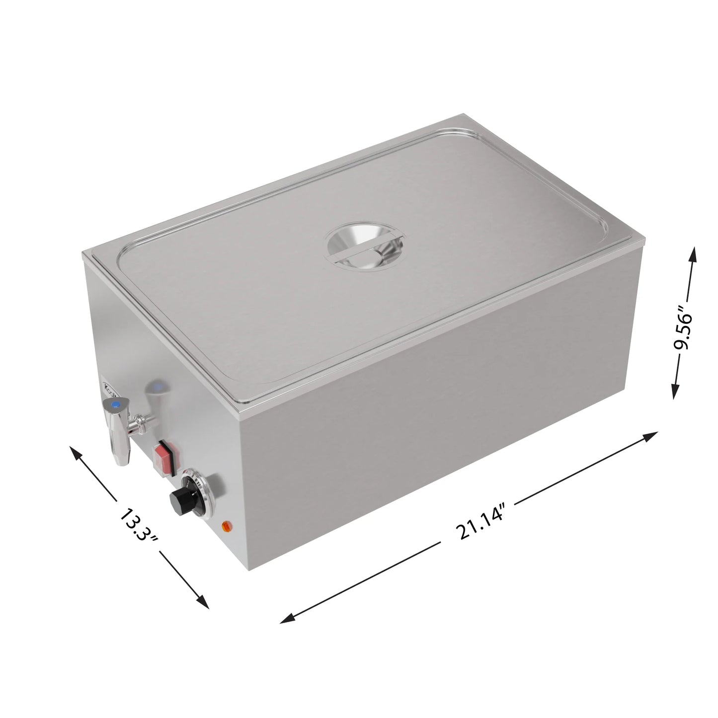 Koolmore CFW-1T 21 Qt. Buffet Countertop Food Warmer One-Section Electric With Faucet