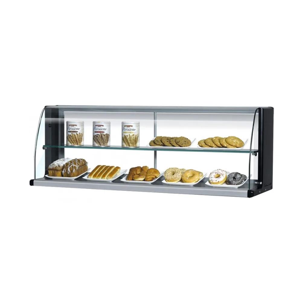 Turbo Air TOMD-60HB 63 1/4" High Top Display Dry Case w/ Open Front for TOM 60 S/L, Black