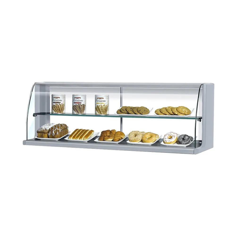 Turbo Air TOMD-60HS 63 1/4" High Top Dry Display Case for TOM-60S/L, Stainless Steel