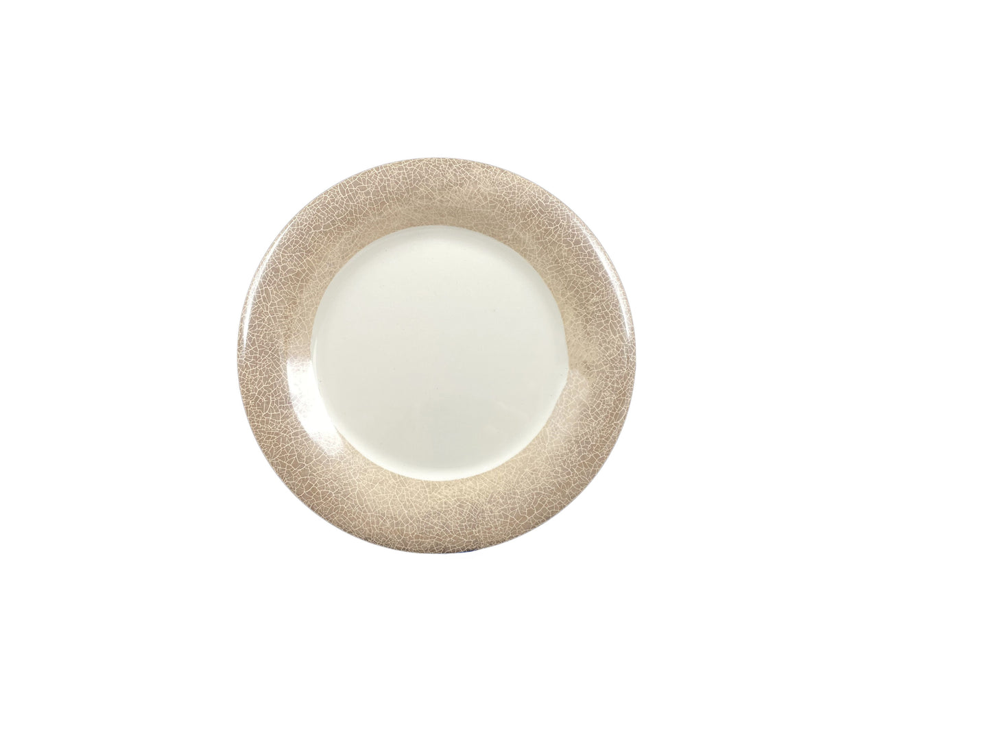 Thunder Group DM007J 7 5/8" Round Melamine Salad Plate, Beige