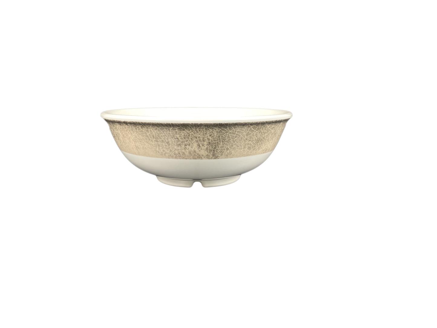 Thunder Group DM5807J 32 oz Round Melamine Salad Bowl, Beige