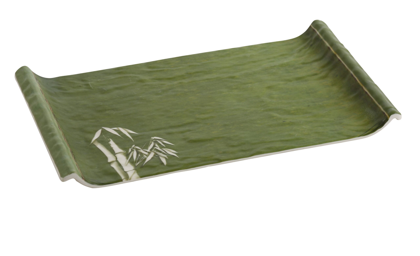 Yanco BA-316 Bamboo Style Display Plate 16"L X 9"W Display Plate Dishwasher Safe