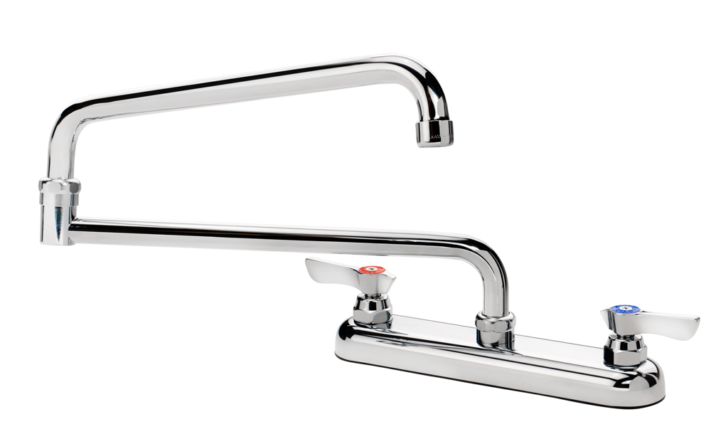 Krowne 13-824L Deck Mount Faucet w/ 24" Double Jointed Swing Nozzle