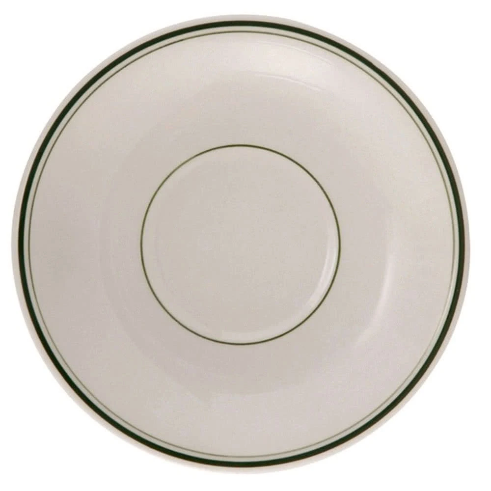 Yanco GB-2 Green Band Saucer 6-1/8" Dia. Round