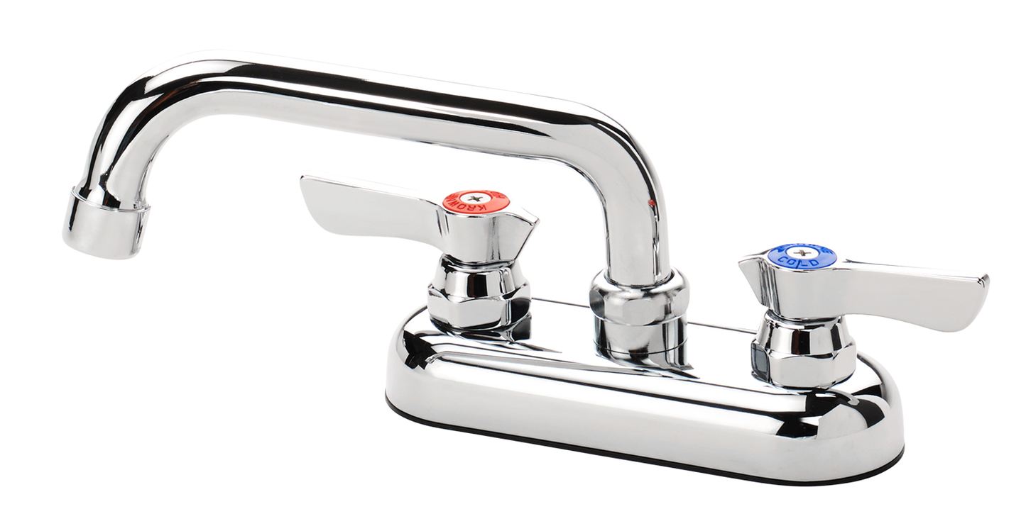Krowne 11-406L Deck Mount Faucet - 6" Swing Spout, 4" Centers