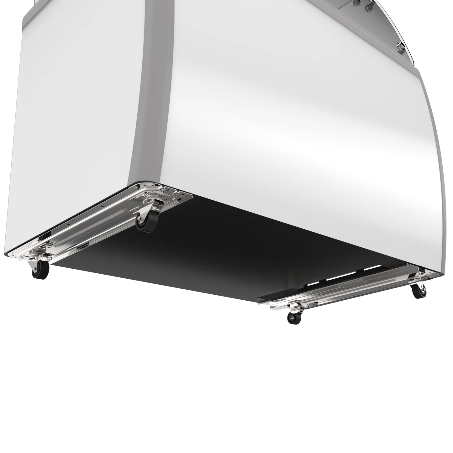 Koolmore KM-ICD-49SD-FG 50 In. Commercial 8 Tub Ice Cream Dipping Cabinet Display Freezer With Sliding Glass Door And Sneeze Guard- 13 Cu Ft.