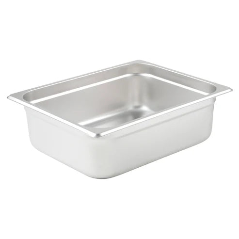 Winco SPJM-204 Half Size Steam Pan, Stainless