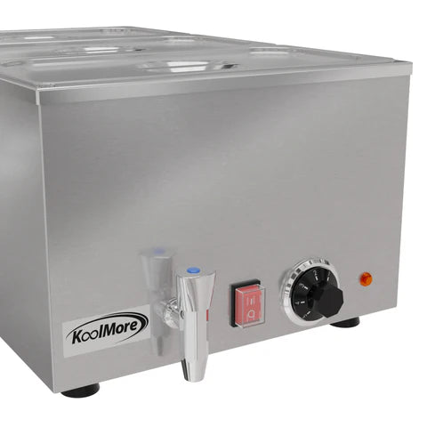 Koolmore CFW-3T 6Qt. Three-Section Buffet Countertop Food Warmer Electric With Faucet
