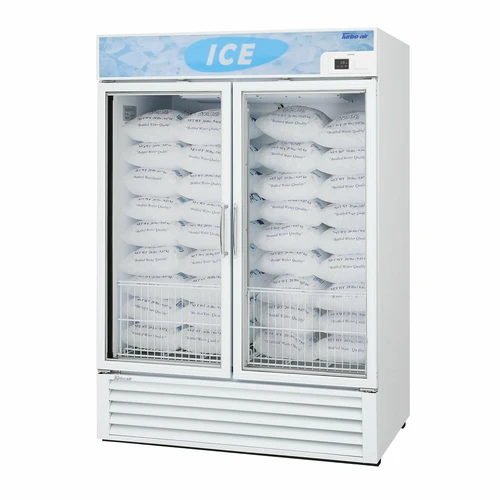 Turbo Air TGIM-49W-N 54" Indoor Ice Merchandiser w/ Bottom Mount Compressor - Glass Door, 115v