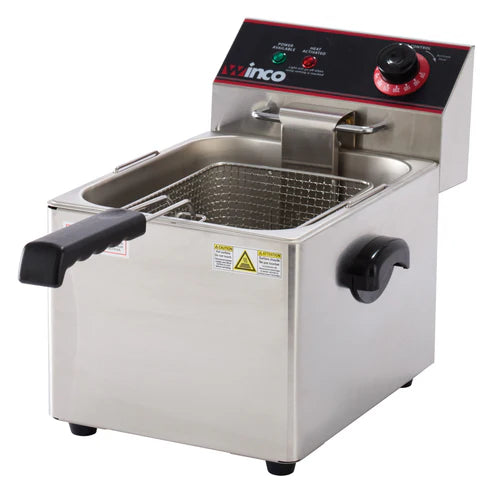 Winco EFS-16 Countertop Electric Fryer - (1) 16 lb Vat 120v