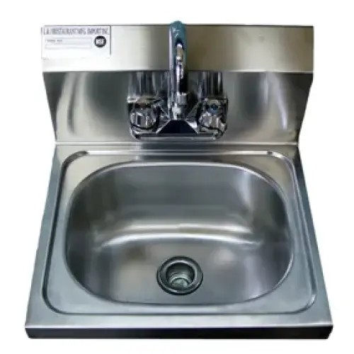 Universal WHS-1212-5D - Wall Hung Sink w/ Faucet 12" S/S