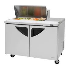 Turbo Air TST-48SD-08S-N 48 1/4" Super Deluxe Sandwich/Salad Prep Table w/ Refrigerated Base, 115v